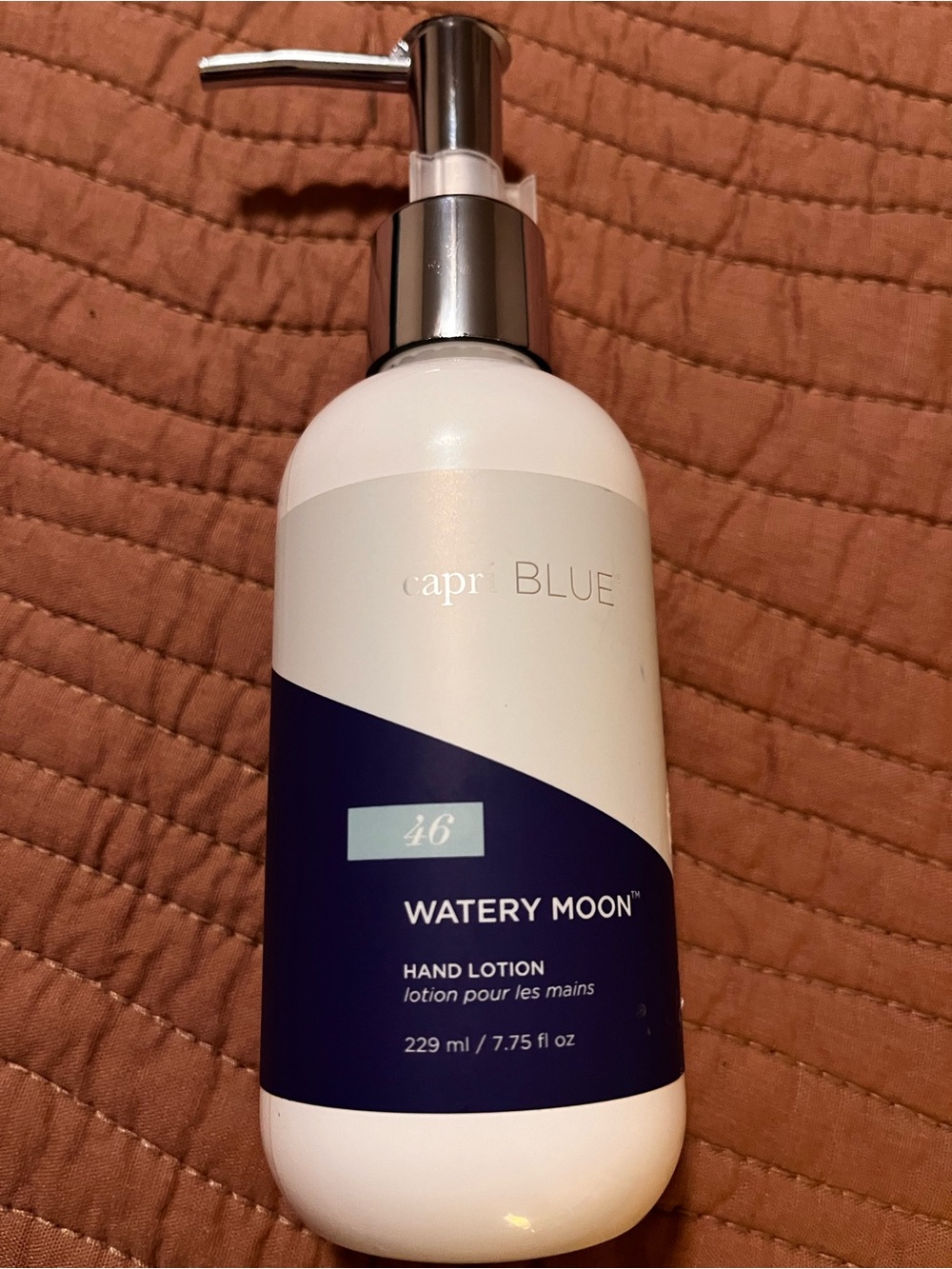 Capri Blue Watery Moon Hand Lotion — White & Navy